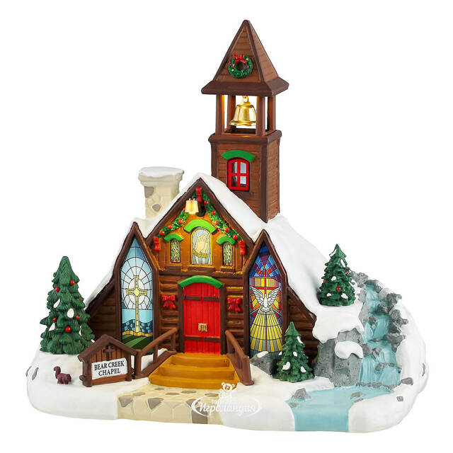 Часовня Bear Creek 23*21 см, подсветка, на батарейках Lemax