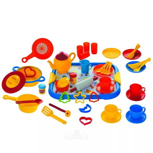 Набор игрушечной посуды Мечта Хозяйки, 52 предмета Gowi