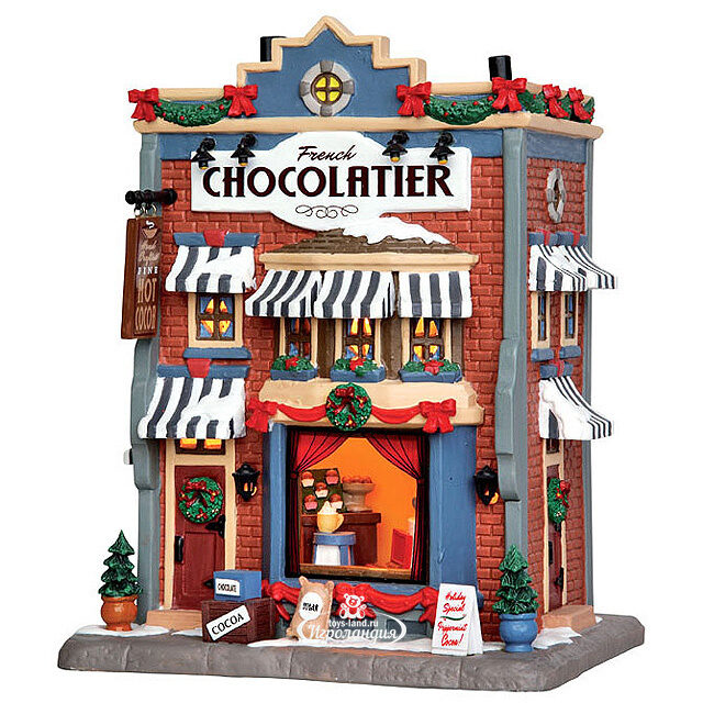 Дом французского шоколатье, 21*16*13 см, подсветка, батарейки Lemax