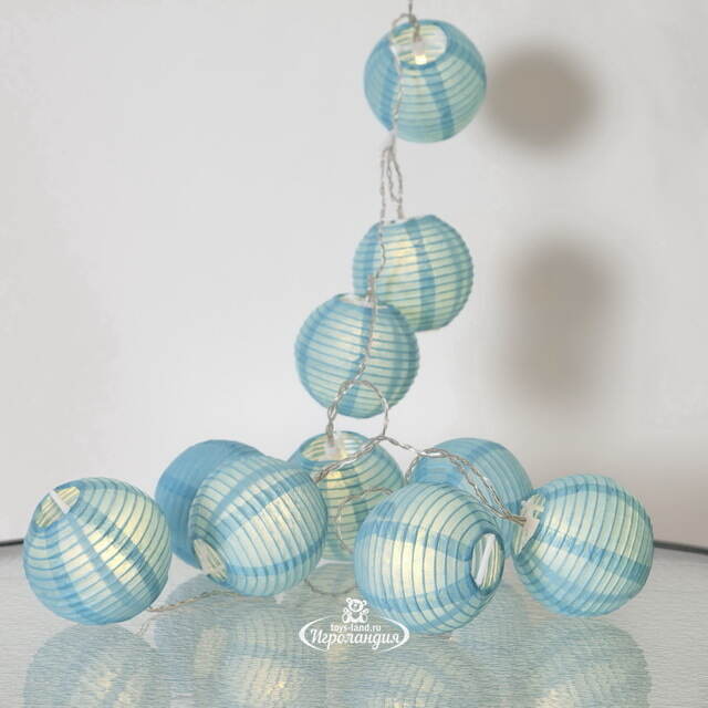 Светодиодная гирлянда Фонарики Festival Blue 1.35 м, 10 теплых белых ламп, прозрачный ПВХ, IP20 Star Trading