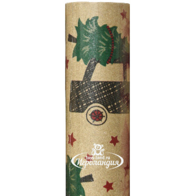 Крафт бумага для подарков Новогодняя Елка 200*70 см Kaemingk