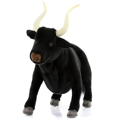 Мягкая игрушка Черный бык 50 см Hansa Creation