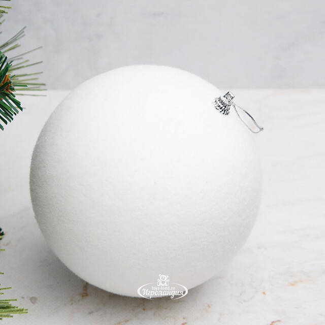Елочный шар Снежок 14 см, подвеска Winter Deco