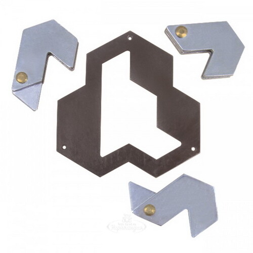 Головоломка Шестиугольник, сложность 4, металл Hanayama