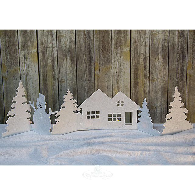 Интерьерно-оконная декорация Зимний Лес 100*25 см Kaemingk