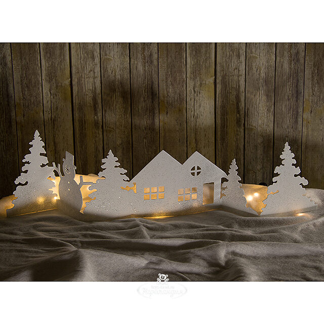 Интерьерно-оконная декорация Зимний Лес 100*25 см Kaemingk