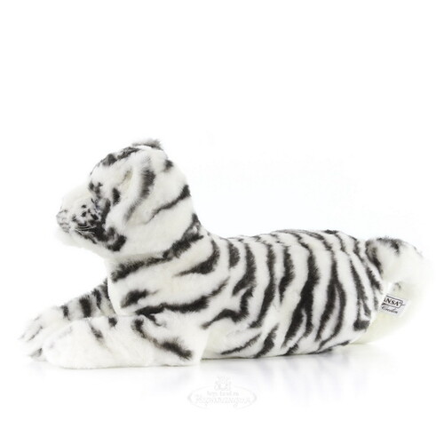 Мягкая игрушка Детеныш белого тигра лежащий 36 см Hansa Creation