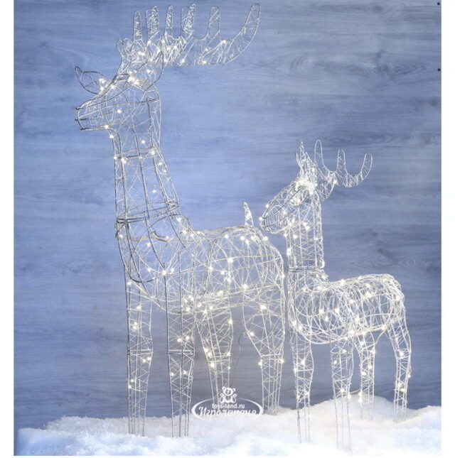 Светодиодный Олень Криспи 69 см, 72 теплые белые LED лампы, IP20 Kaemingk