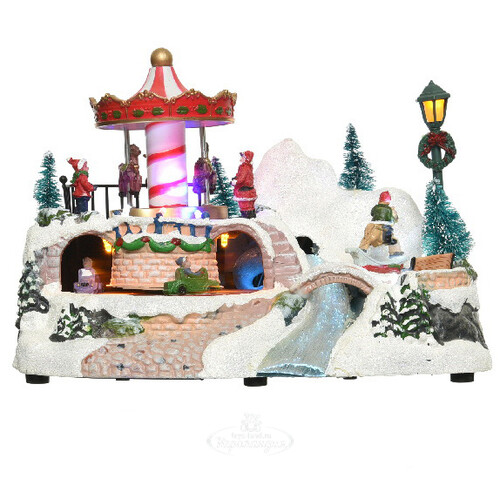 Светящаяся композиция Winter Village: Зимний Карнавал 24*16*15 см, с движением Kaemingk