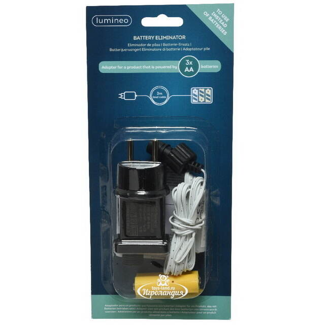 Адаптер батареек 3AA, 4.5V Kaemingk
