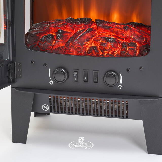 Электрический камин с обогревом Брентвуд 55*39 см, диммер Kaemingk