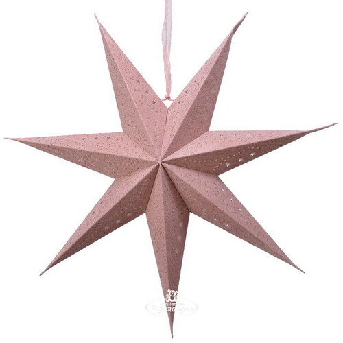 Бумажная звезда-фонарик Velvet Nova Pink 60 см Kaemingk