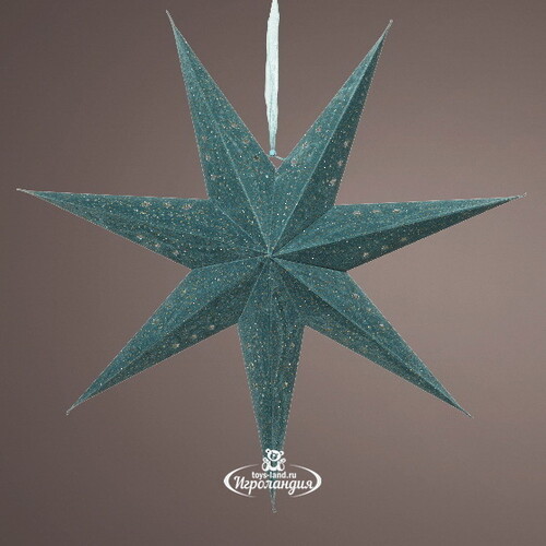 Светильник звезда из бумаги Velvet Ocean - Blue Morning 60 см Kaemingk