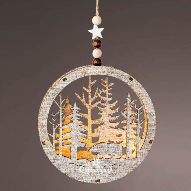 Декоративный светильник Apeldoorn Story - Хозяин леса 14 см, на батарейках Kaemingk