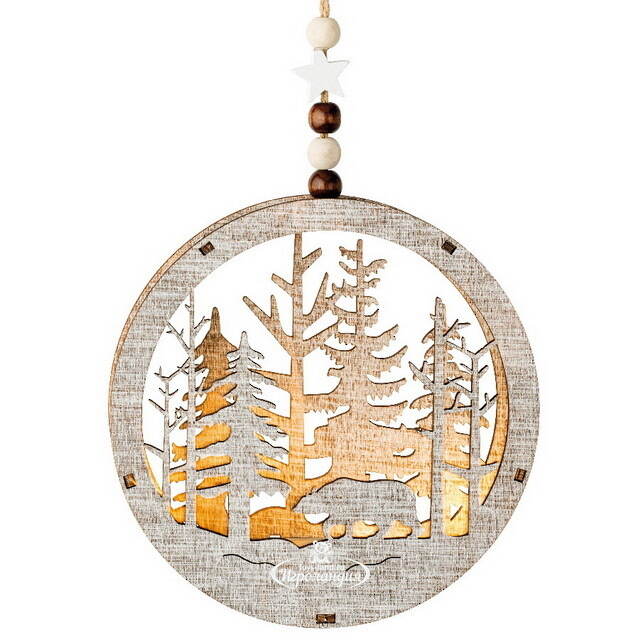 Декоративный светильник Apeldoorn Story - Хозяин леса 14 см, на батарейках Kaemingk