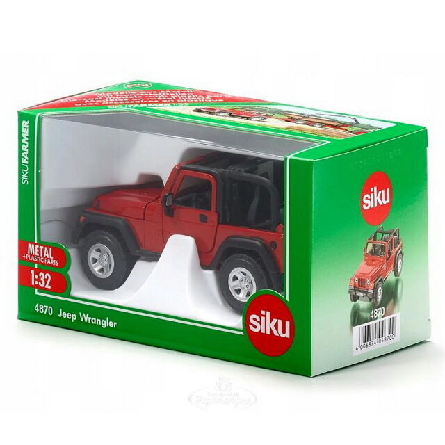 Автомобиль Jeep Wrangler 1:32, 13 см SIKU