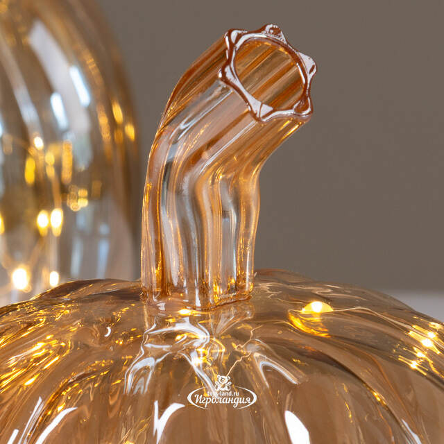 Декоративный светильник Тыква Cinderella 14 см, на батарейках, IP20 Kaemingk