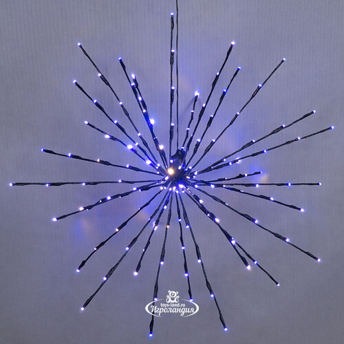 Светодиодный ежик Lumineo Dancing Lights 70 см, 150 теплых белых/разноцветных LED ламп, пульт управления, IP44 Kaemingk