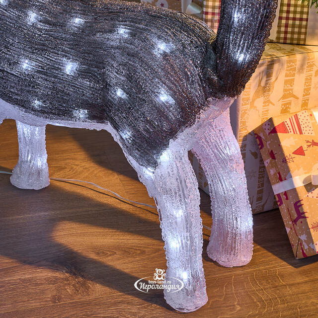 Акриловая фигура Хаски 49 см, 80 LED ламп, IP44 Kaemingk