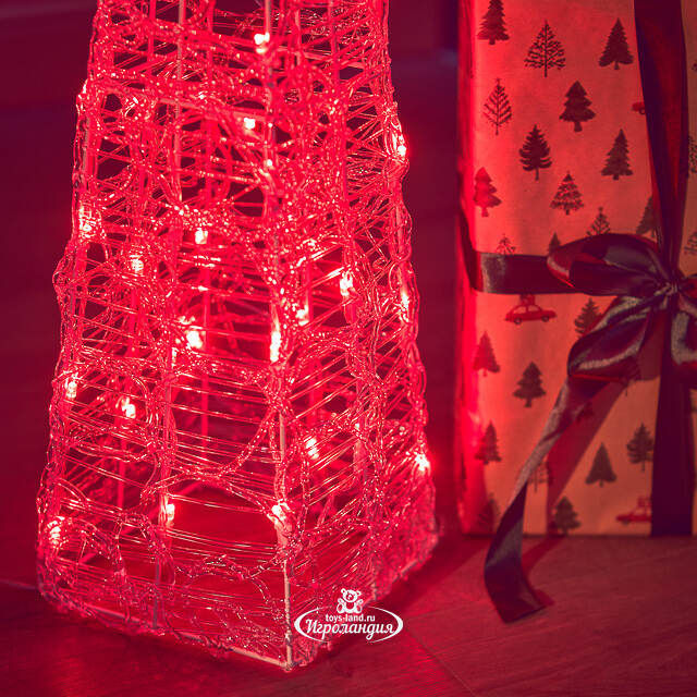 Светящаяся фигура Елка Cone Light 60 см, 30 разноцветных RGB LED ламп, IP44 Kaemingk