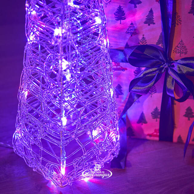 Светящаяся фигура Елка Cone Light 90 см, 50 разноцветных RGB LED ламп, IP44 Kaemingk