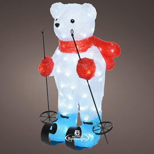 Светодиодная фигура Медведь Ленс 55 см, 70 LED ламп, IP44 Kaemingk