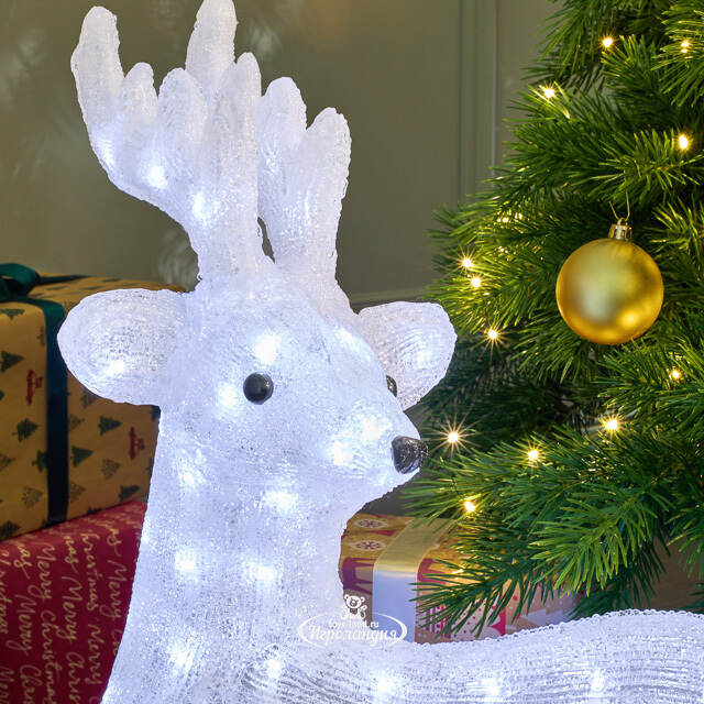 Светодиодный олень Милашка 45 см, 80 LED ламп, IP44 Kaemingk