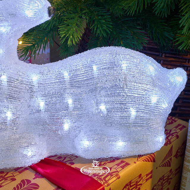 Светодиодный олень Милашка 45 см, 80 LED ламп, IP44 Kaemingk