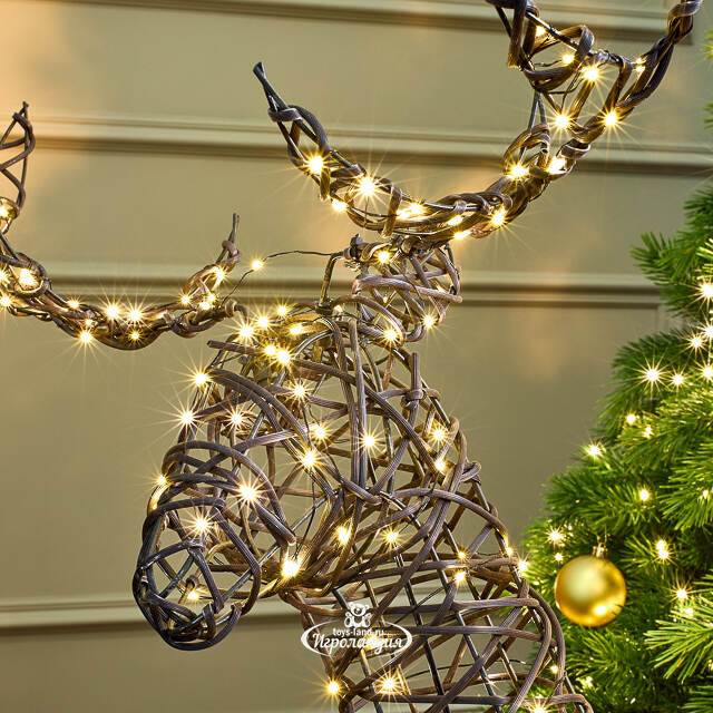 Светящийся олень Гэвин 99 см, 300 теплых белых LED ламп, IP44 Kaemingk