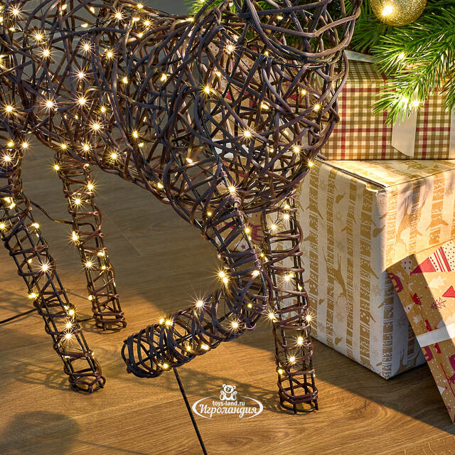 Светящийся олень Гэвин 99 см, 300 теплых белых LED ламп, IP44 Kaemingk