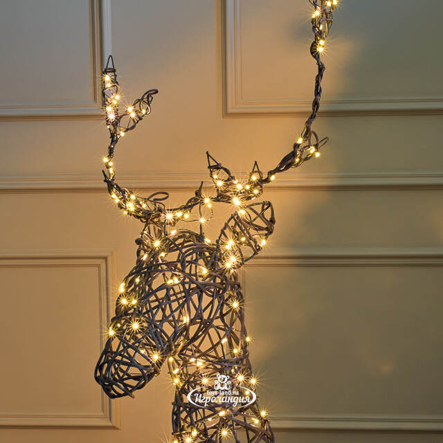 Светящийся олень Гэвин 124 см, 360 теплых белых LED ламп, IP44 Kaemingk