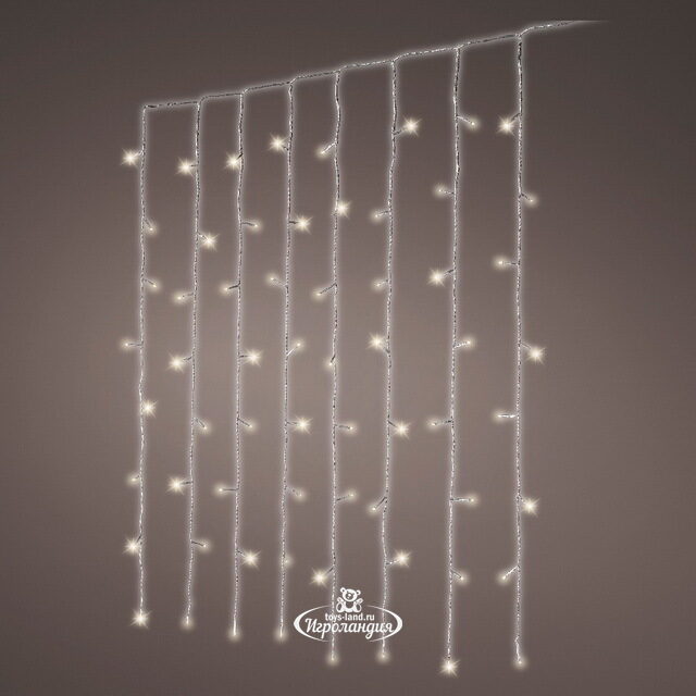 Светодиодный занавес Luminous 2*2 м, 240 теплых белых LED ламп, прозрачный ПВХ, IP44 Kaemingk (Кейминг)