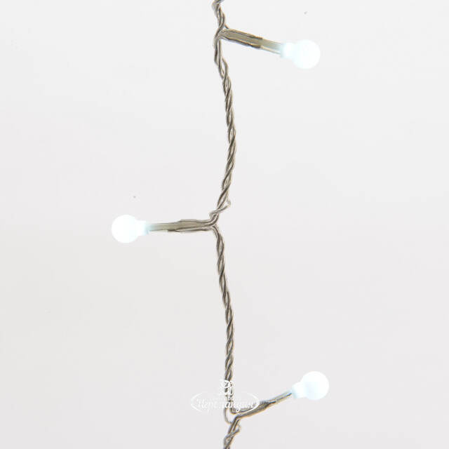 Светодиодная гирлянда Cherry Design 13.5 м, 180 холодных белых LED ламп, прозрачный ПВХ, пульт управления, контроллер, IP44 Kaemingk