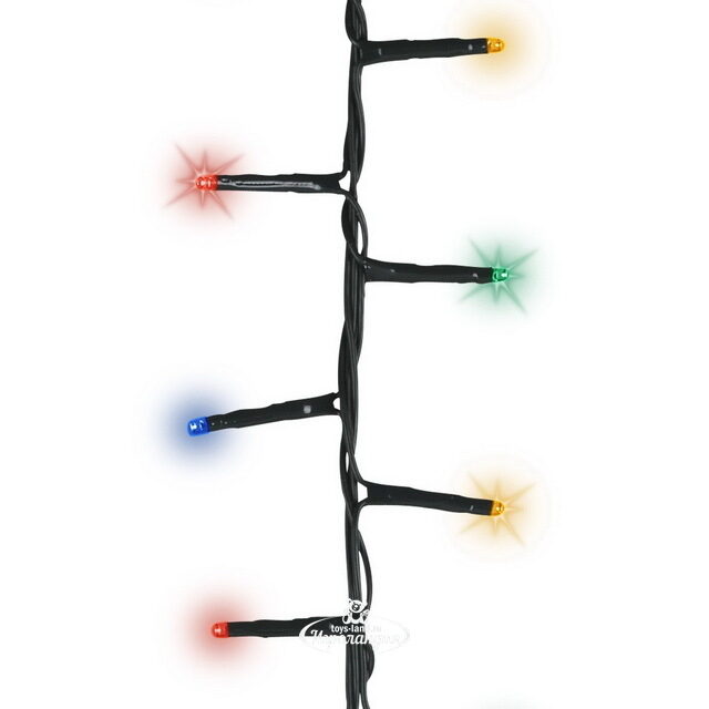 Ярусная гирлянда на елку 210 см Easy Light - Lumineo Snake, 700 разноцветных LED, зеленый ПВХ, контроллер, IP44 Kaemingk (Кейминг)