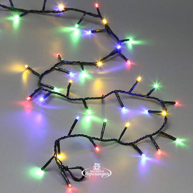 Ярусная гирлянда на елку 210 см Easy Light - Lumineo Snake, 700 разноцветных LED, зеленый ПВХ, контроллер, IP44 Kaemingk (Кейминг)