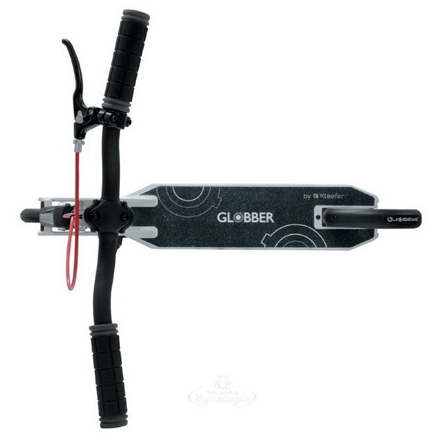Самокат Globber One K Active с ручным тормозом, колеса 180 мм, белый, до 100 кг Globber (Глоббер)