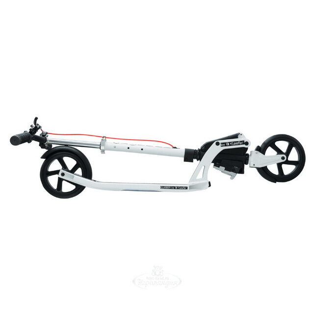 Самокат Globber One K Active с ручным тормозом, колеса 180 мм, белый, до 100 кг Globber (Глоббер)