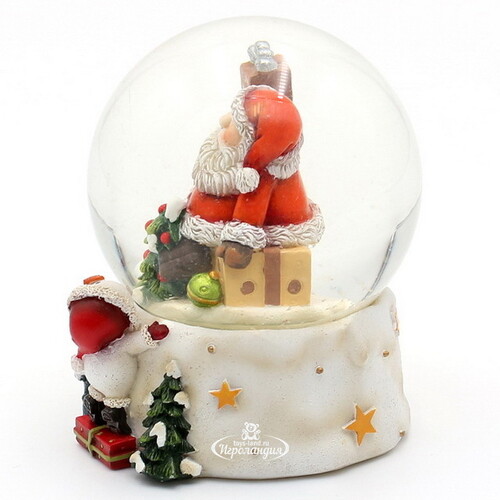 Снежный шар Санта Клаус с Подарками 8 см Sigro