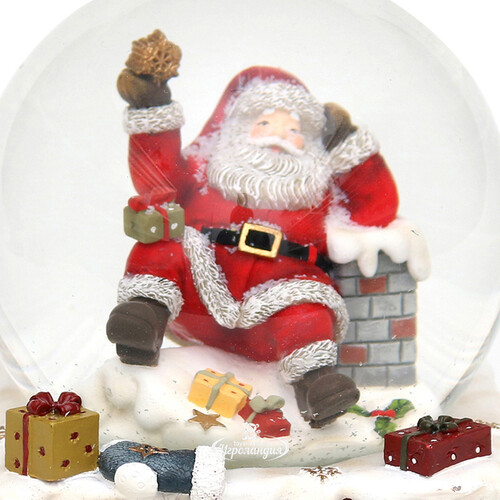 Музыкальный снежный шар Дедушка Санта Клаус 15*10 см Sigro