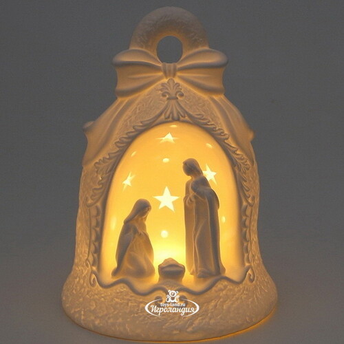 Декоративный светильник Рождественский Вертеп - Святая Ночь 22 см, теплые белые LED лампы, на батарейках Sigro