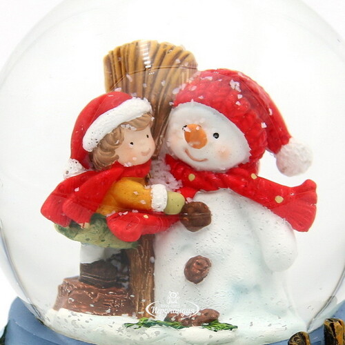 Снежный шар Малыш Френсис со снеговиком Биллом 9*7 см Sigro