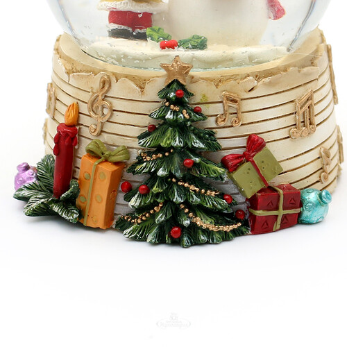 Снежный шар Рождественские музыканты - Дружный Ансамбль 9 см Sigro