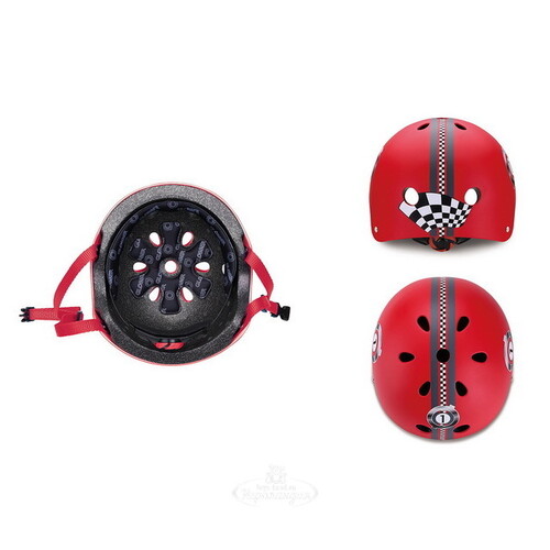 Детский шлем Globber - Гонка XS/S, 51-54 см, красный Globber