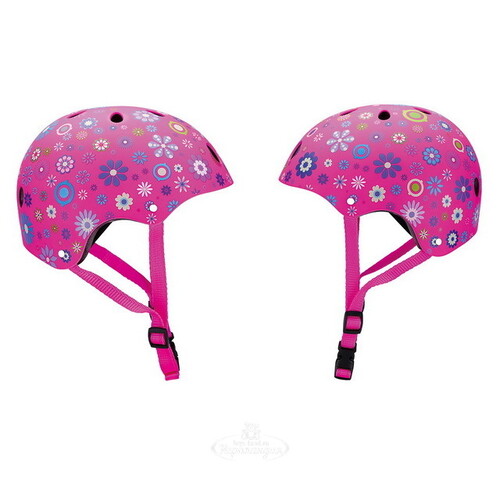 Детский шлем Globber - Цветы XS/S, 51-54 см, розовый Globber