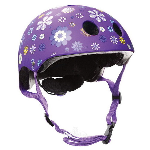 Детский шлем Globber - Цветы XS/S, 51-54 см, фиолетовый Globber