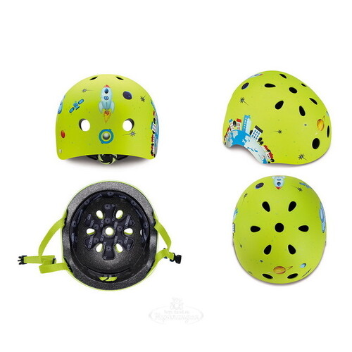 Детский шлем Globber - Город XXS/XS, 48-51 см, зеленый Globber