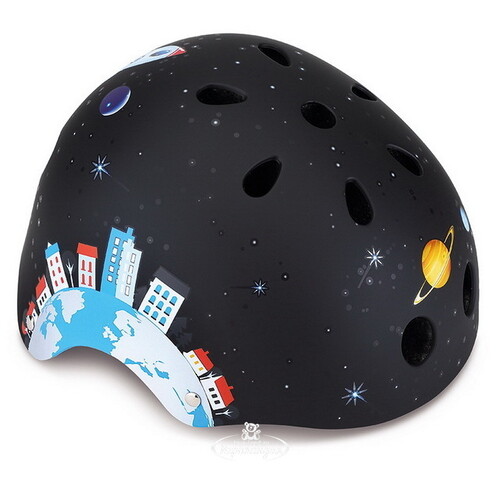 Детский шлем Globber - Космос XS/S, 51-54 см, черный Globber