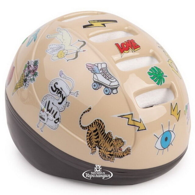 Детский шлем Happy Baby - Stonehead XXS/S, 46-54 см, бежевый Happy Baby (Хэппи Бэби)