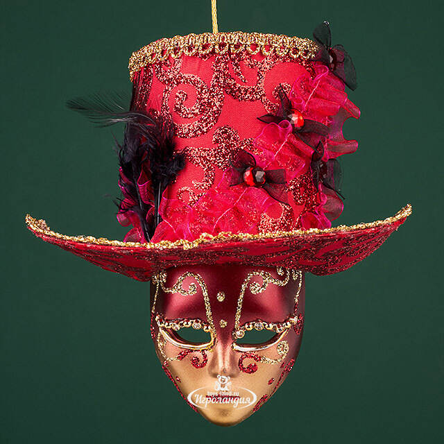 Елочная игрушка Маска Monte Grimano - Кабаре 20 см Winter Deco