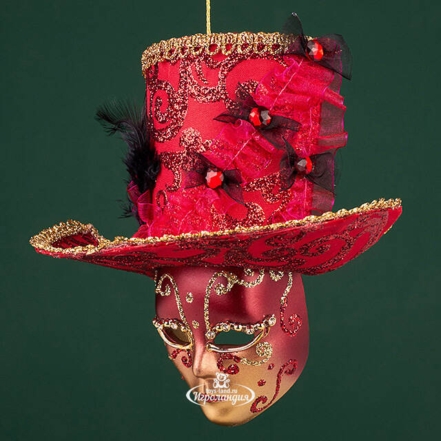 Елочная игрушка Маска Monte Grimano - Кабаре 20 см Winter Deco